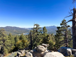View from Grays Peak in Big Bear Lake California