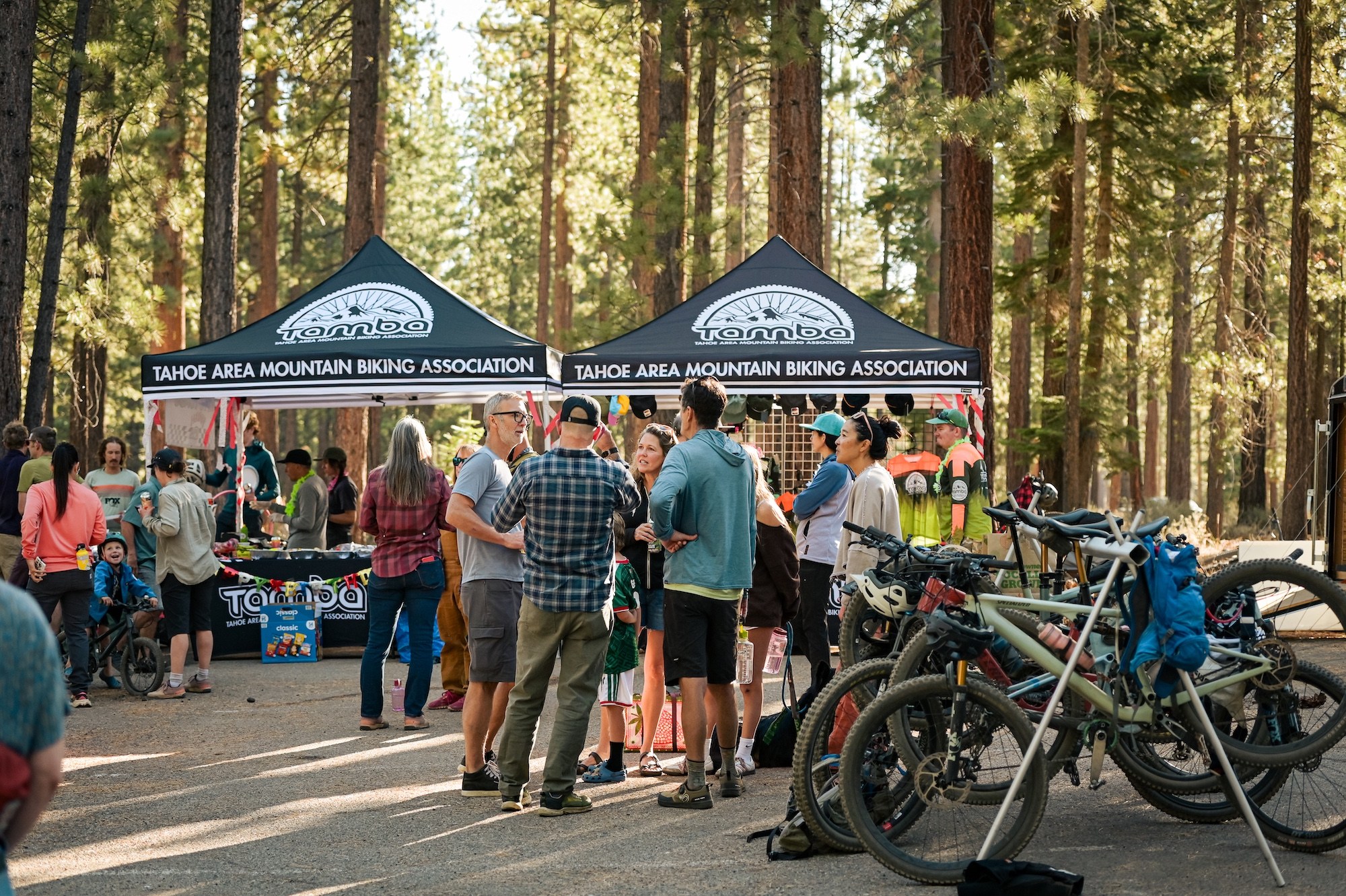 People enjoying the finish line at Rose to Toads 2026